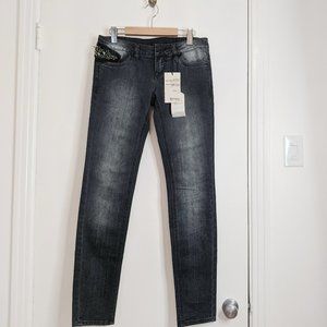 Low rise embellished Buffalo Jolianne skinny jeans by David Bitton